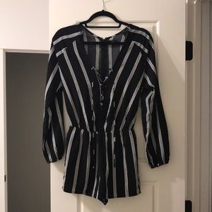 Lucia striped romper